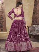 Deep Pink Georgette Readymade Lehenga Choli